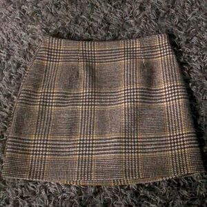 Plaid miniskirt
